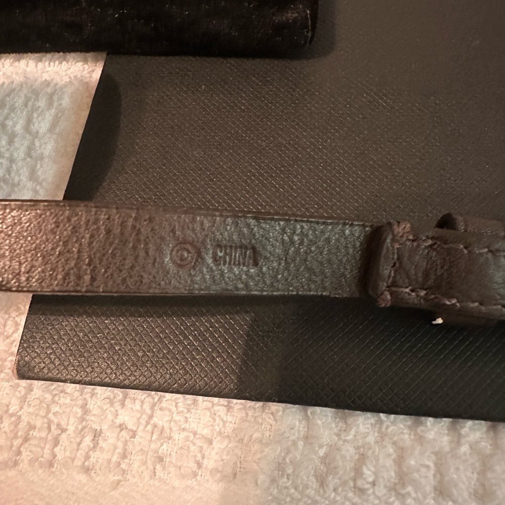 Coach Brown Leather wraparound Bracelet with Silver Plate - Picture 4 of 4